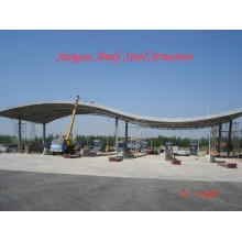 Galvanized Steel Space Frame Truss Toll Station